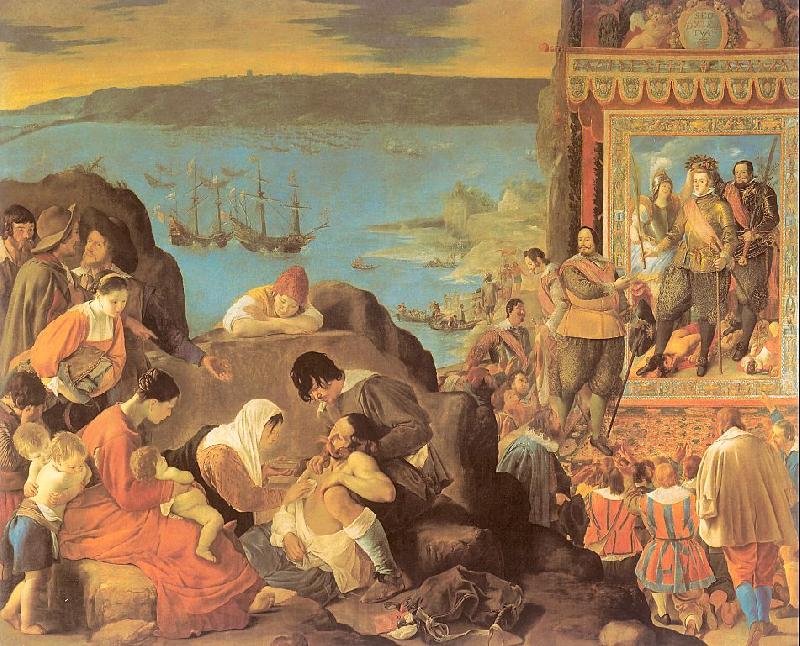 Maino, Juan Bautista del The Recovery of Bahia in Brazil Spain oil painting art